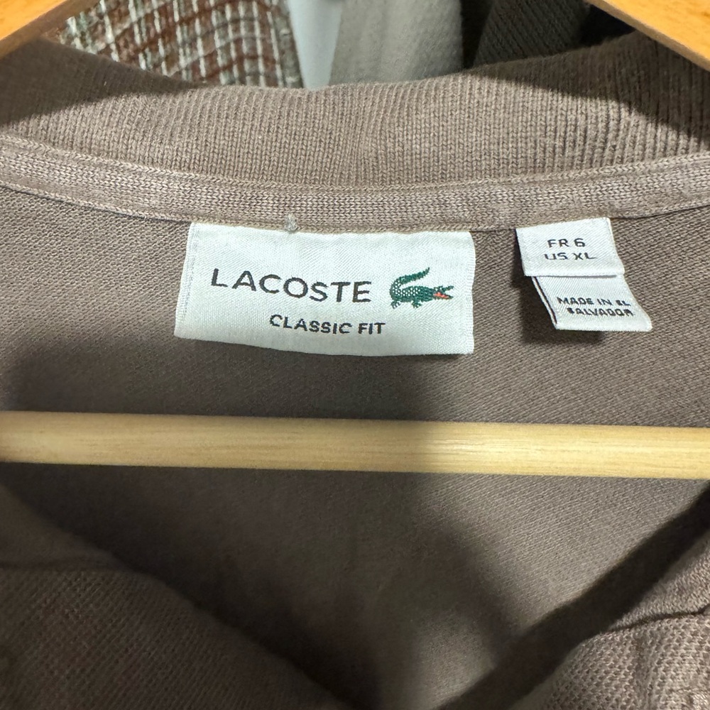 Lacoste Men's Tan Polo Shirt - Picture 3 of 3